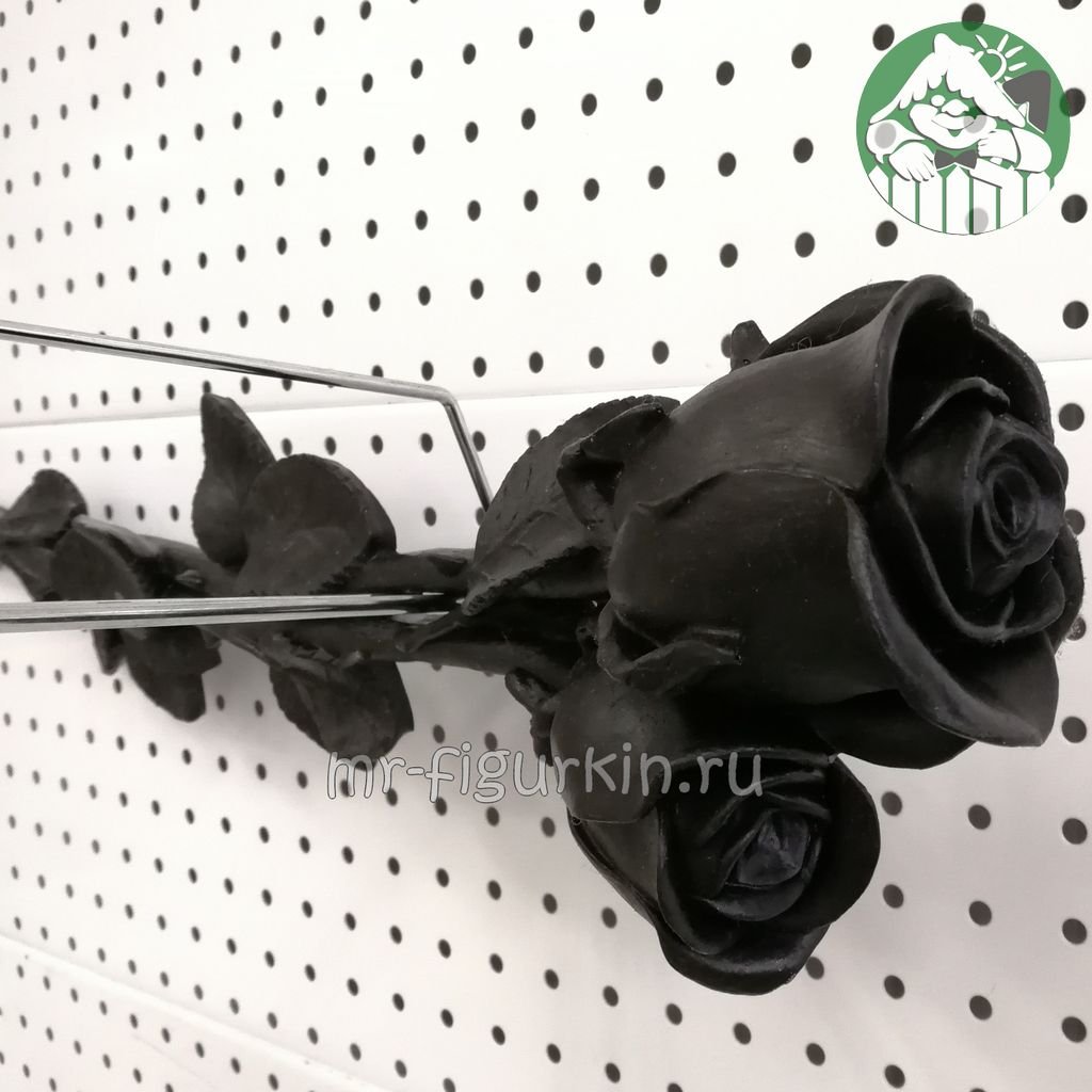 Фигура Розы две черные L-64 см