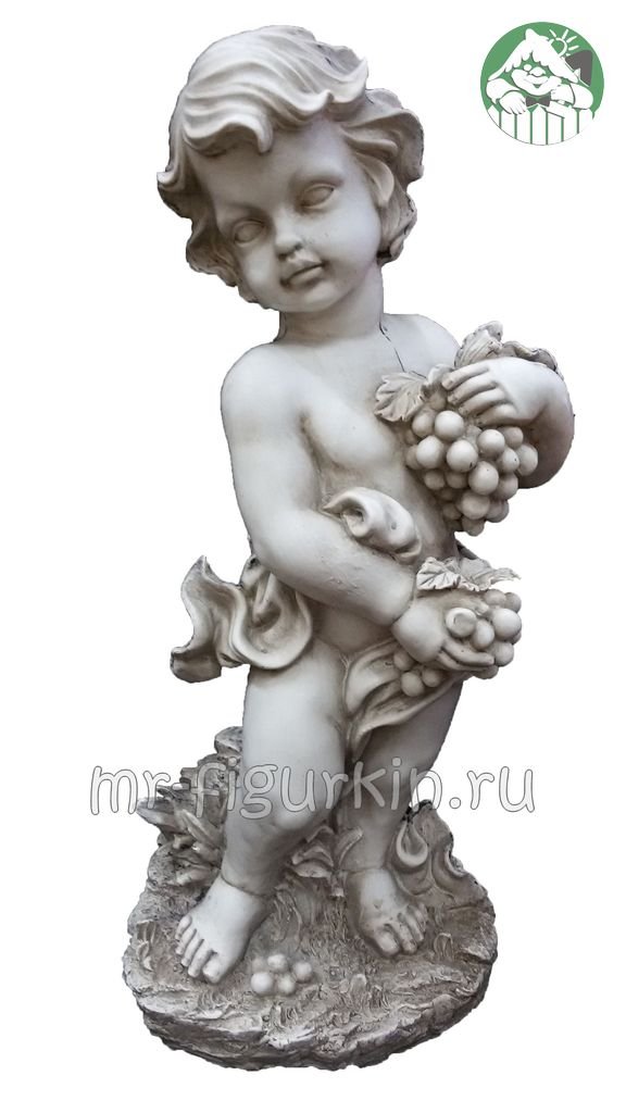 Фигура Ангел с виноградом H-50 см