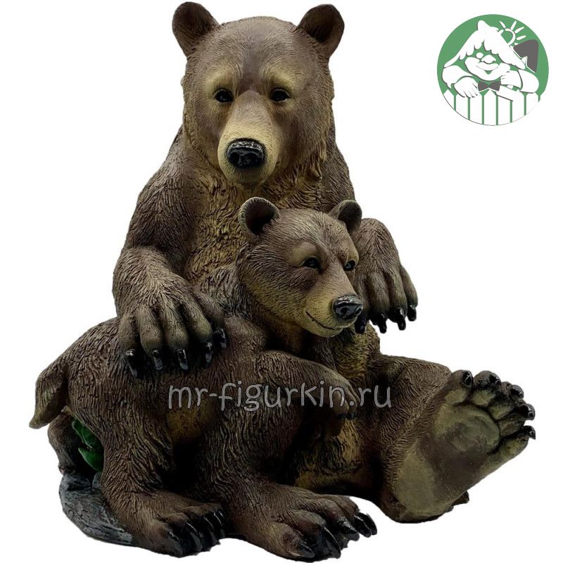 Садовая фигура Два медведя H-44 см