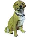 Фигура Собака лабрадор с ошейником H-37 см