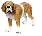 Фигура Собака большая Сенбернар H-66 см, L-105 см
