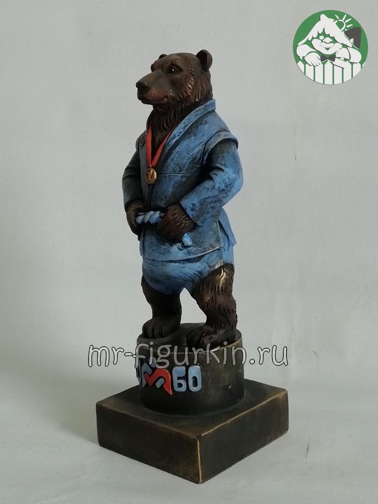 Фигурка декоративная Медведь "Самбо" H-29см (от 10 штук)