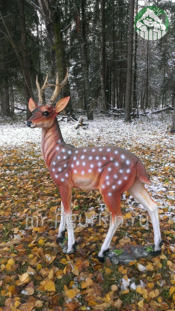 Садовая фигура Олень средний H-96 см / Олени, лоси, косули / САДОВЫЕ ...
